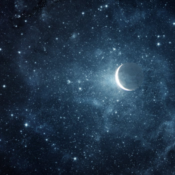 night sky with moon