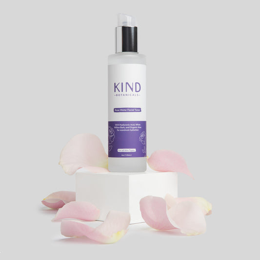 kind botanicals rose water facial toner